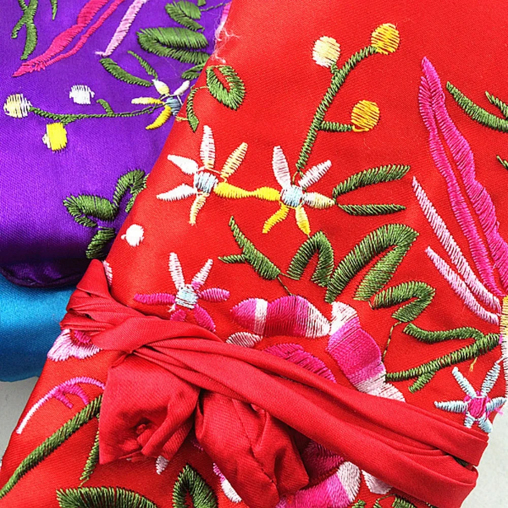 Оптовая продажа китайская ветровая шелковая парча дорожная рулонная сумка для