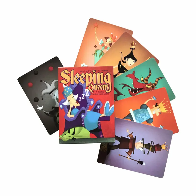 

New Card Full English Sleeping Queens Board Game 2-5 People Family Gift Wake Up Queen Strategy Game Fun Childrens Toys