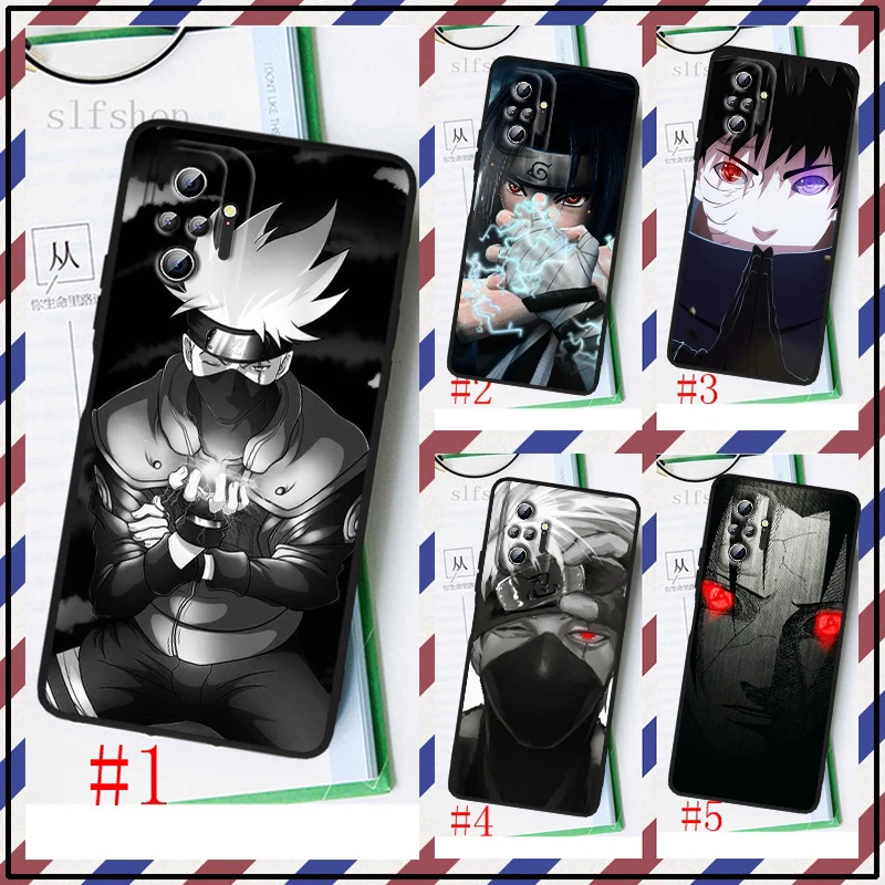 

Anime Kakashi Naruto For Xiaomi Redmi Note 11 10S 10 9T 9S 9 8T 8 7 6 Pro Plus Max 5G Black Soft Funda Capa Phone Case