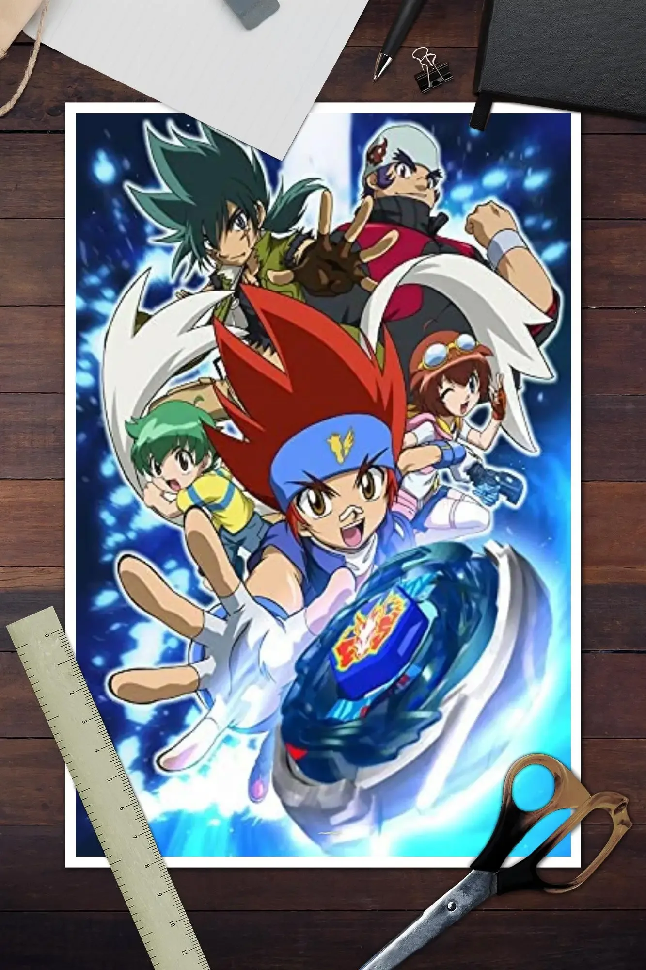 Beyblade Metal Fusion аниме постер холст художественный и настенная художественная