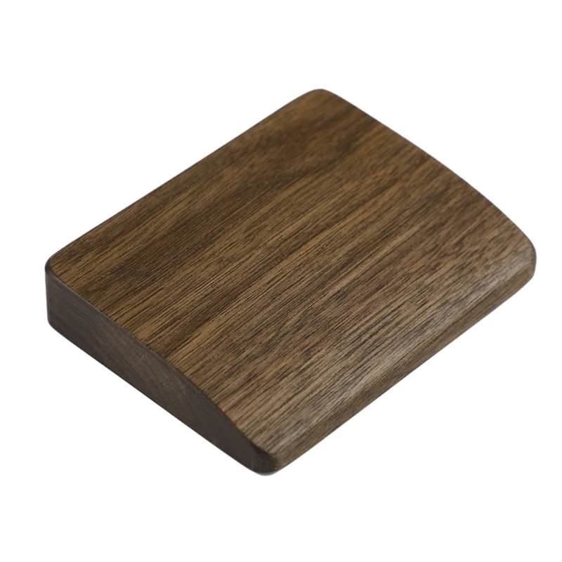 

Walnut Wooden Mechanical Keyboard Wrist Rest with Mat Ergonomic Gaming Desk Wrist Pad Personality