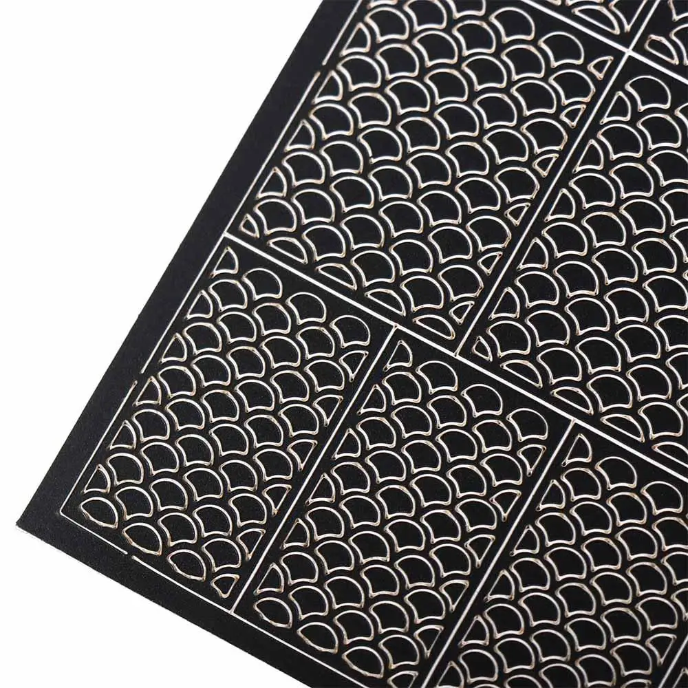 Украшения для дизайна ногтей полые спрей-наклейки клетчатые аксессуары маникюра