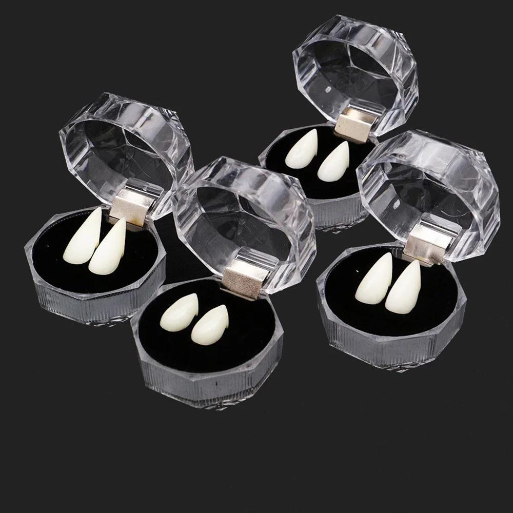 Хэллоуин вампир зомби протезы клыки Тигр скобы Косплей Макияж Зубы аксессуары