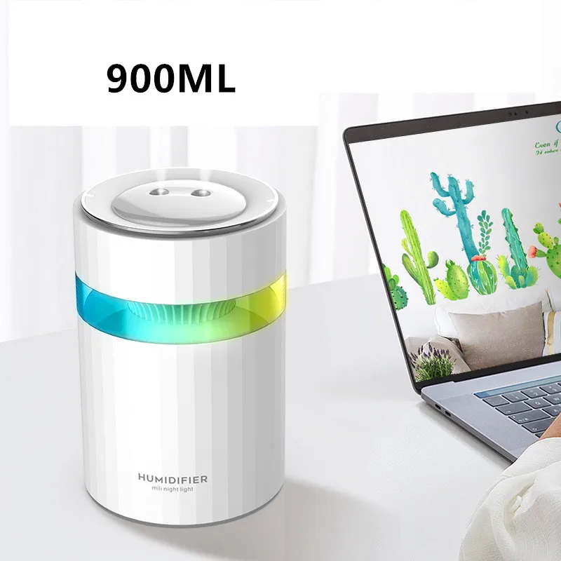 

Air Humidifier For Home USB Ultrasonic Essenti OIL Diffus Aroma 1200ML Large Capacity Heavy Fog Air Purifier With LED Lamp