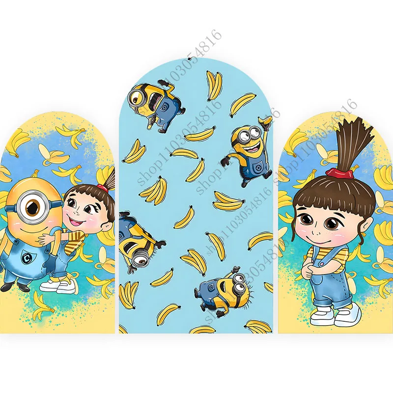 MINISO Миньоновая арка фото фон арочная стена для детей милая тема день рождения