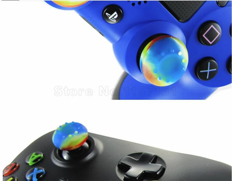 500 шт. аналоговая ручка для большого пальца Dualshock 4 PS4 Pro Slim PS3 Xbox One 360 колпачки