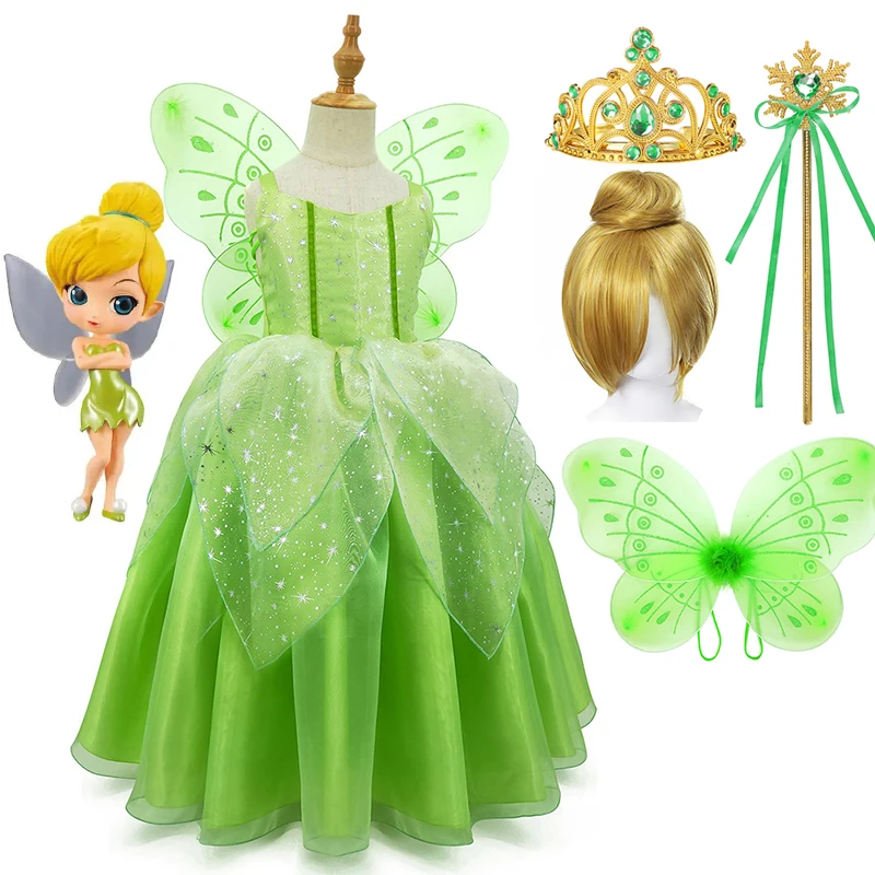 Женское платье принцессы с подвеской крыло сказочное цветами для дня рождения