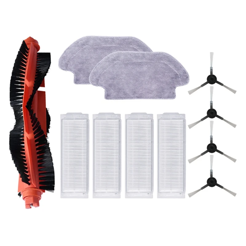 

Main Brush Hepa Filter Side Brush Mop Cloth for Xiaomi STYJ02YM Mi Mop Pro Conga 3490 Viomi V2 PRO V3 SE V-RVCLM21B
