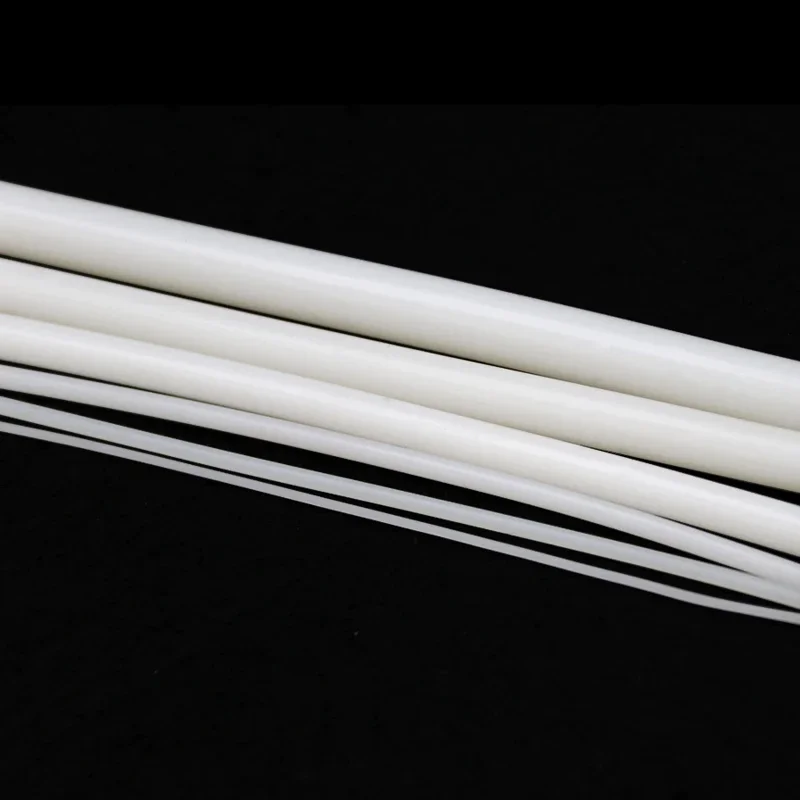 Однотонный силиконовый шнур диаметром 1 мм ~ 25 1/2/5 м белая резиновая прокладка