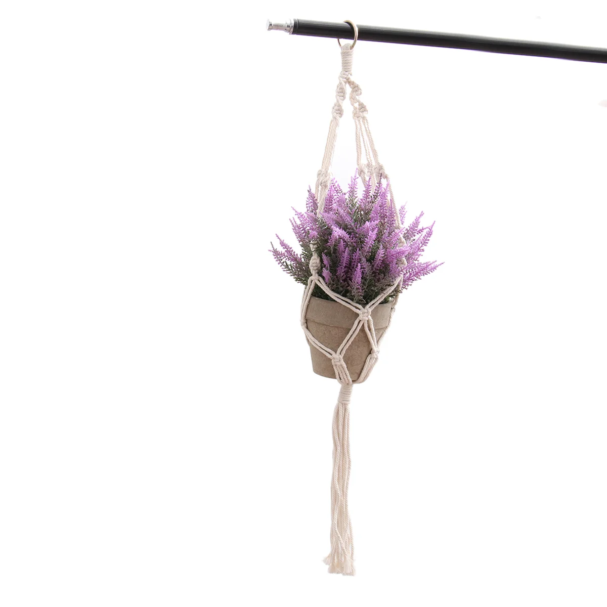 2 шт. подвесная сетка для цветочного горшка ручная вязаная веревочная сумка