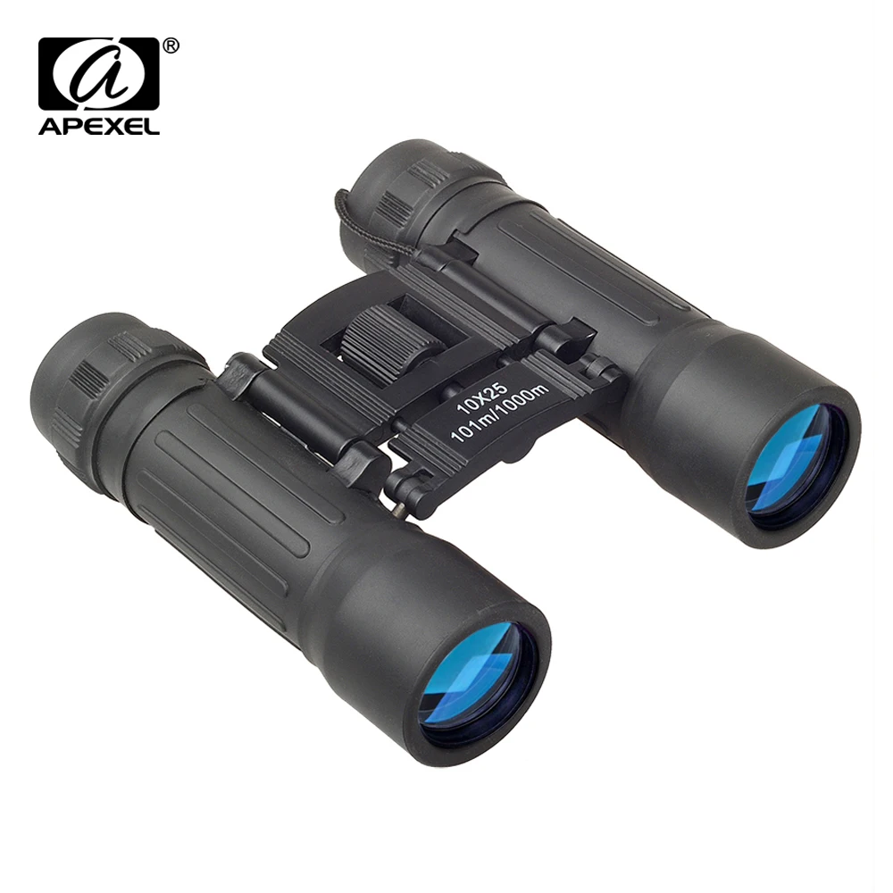 

APEXEL Portable Compact Mini Pocket HD 10X25 Binoculars Telescope for Camping Travel Concerts Outdoors Bird Watching and Hunting