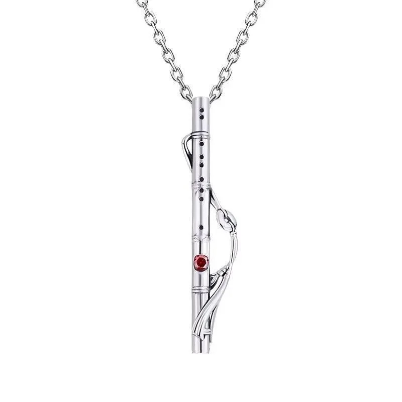 

Ожерелье из аниме для женщин, серебристое, с подвеской