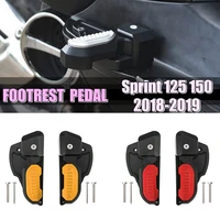 for vespa primavera sprint 125 150 2018 2019 rear passenger foot pad motorcycle catapult footsteps foldable pedals rests