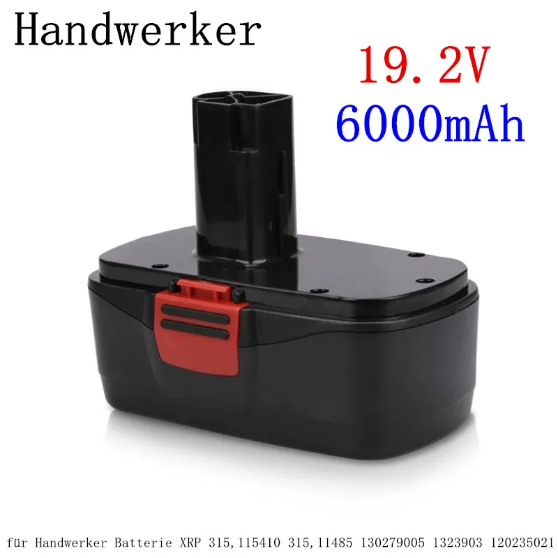 

100% Original 6000mAh 19,2V Ni-Mh C3 Ersatz Batterie Für Handwerker Batterie XRP315,115410 315,11485 130279005 1323903 120235021
