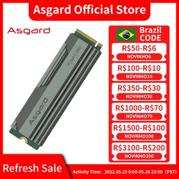 Asgard AN4 Solid State Hard GEN4X4 M.2 2280 Pcle 4.0 NVMe 1TB  Internal Hard Disk for Desktop Laptop SSD