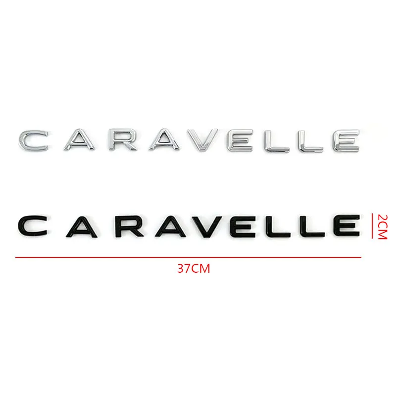 

Gloss Black Platic Car Rear Boot Trunk Emblem Lettering Logo CARAVELLE