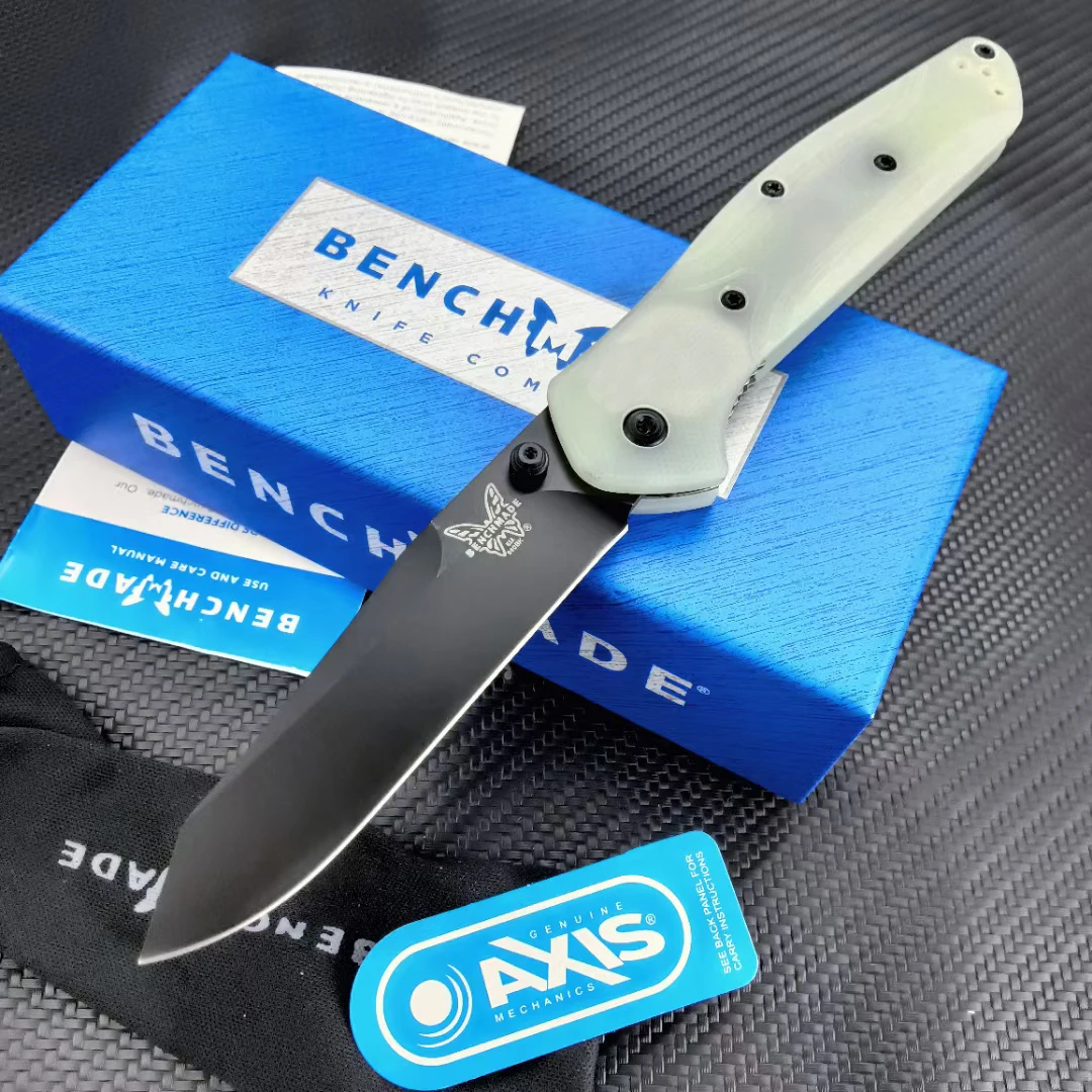 

Classic Benchmade 940 Osborne Folding Pocket Knife Natural G-10 Handle (3.4" S30V) Blade Camping Outdoor Tool EDC Knives