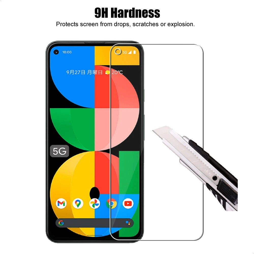 4 in 1 for google pixel 6 5 4a 5a 5g 4 xl 4xl 2pcs tempered glass screen protectors 2pcs camera lens protective film free global shipping