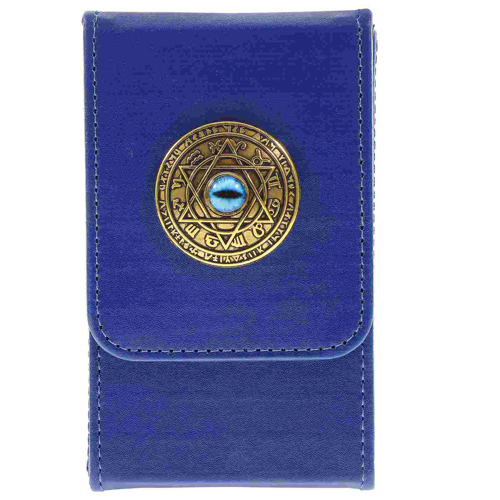 

Tarot Box Holder Storage Case Deck Oracle Poker Large Pu Games Jewelry Sleeve Playing Pouch Purse Decor Home Telling Fortune