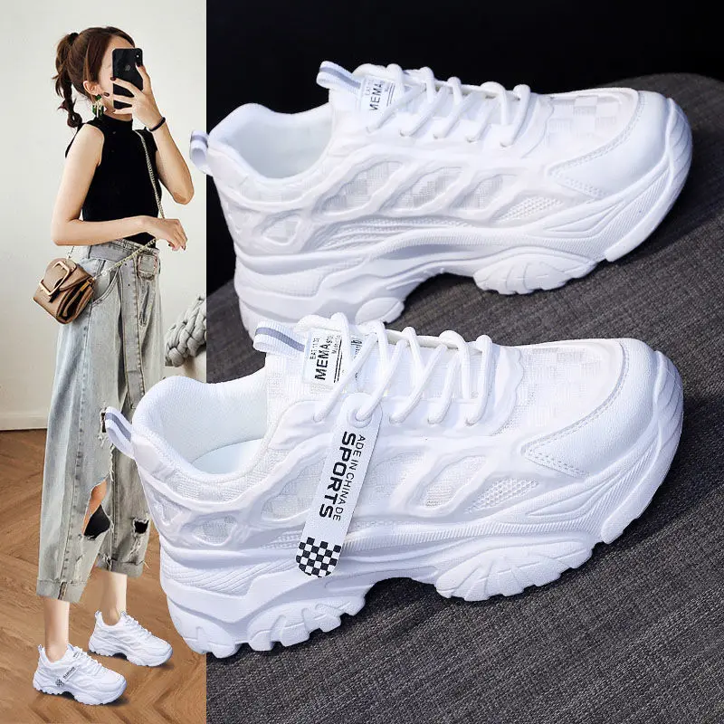 

Breathable mesh Flores 2022 Spring and Summer New Small White Shoes Female Women's Board Shoes Casual Sports Explosion Summer