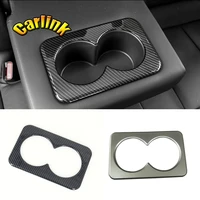 for nissan x trail x trail t32 2014 2018 abs mattecarbon fibre rear seat water cup holder protection cover trim sticker 1pcs