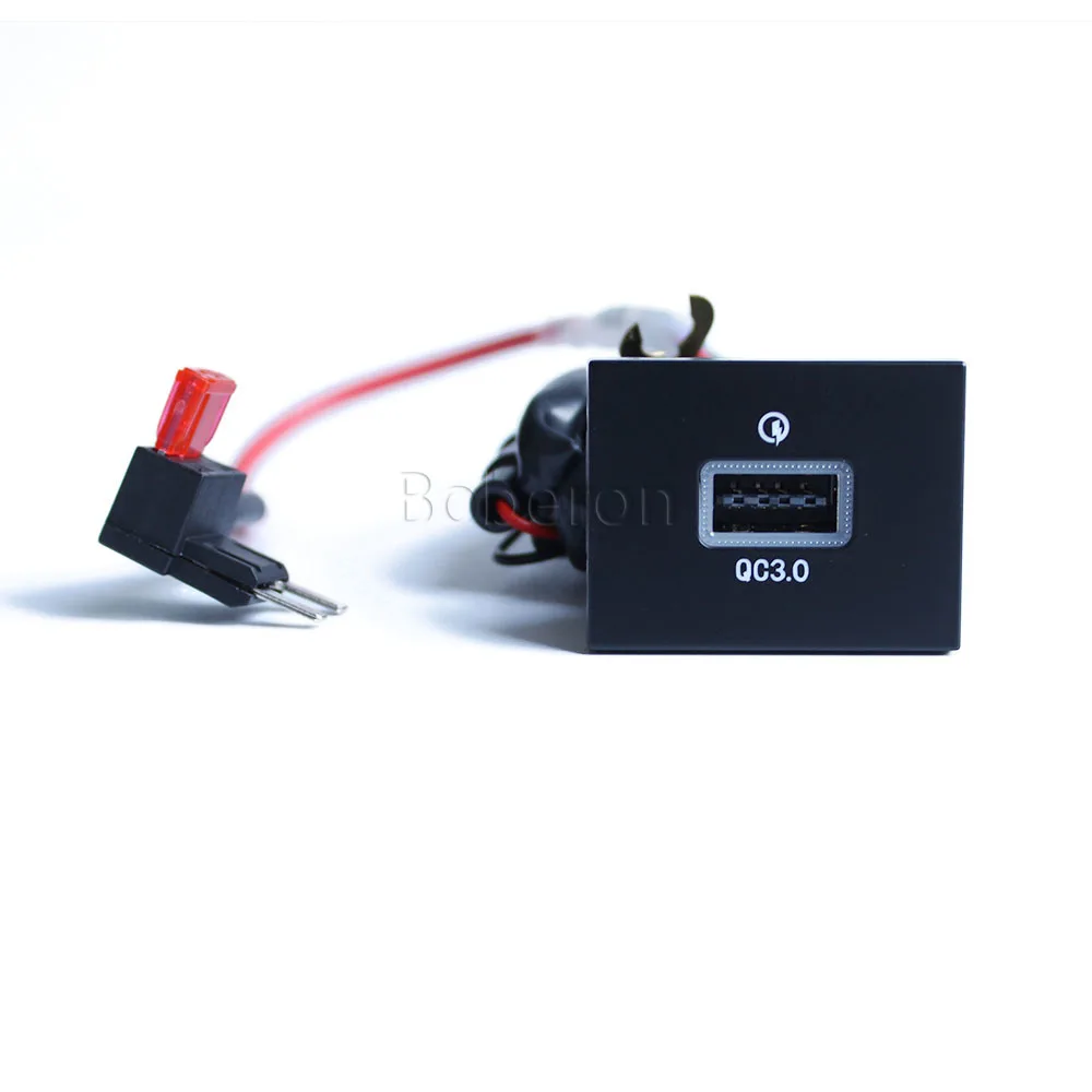 Автомобильный зарядный порт USB QC3.0 12В24В с предохранителем, быстрое зарядное устройство для телефона, адаптер для Ford Focus, черный цвет. (art.: 3920da873693f) - 3920da873693f