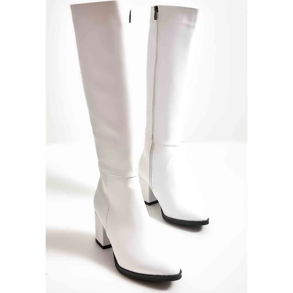 

Bambi̇ White Women 'S Boots