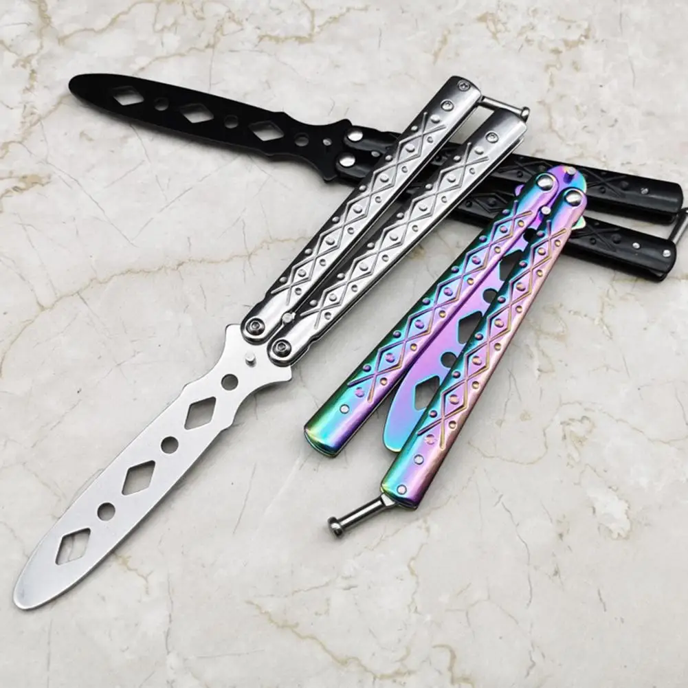 Anti-rust Folding Butterfly Cutter Not Sharpened Long Service Life Handsome Cool Play for Outdoor Game | Инструменты