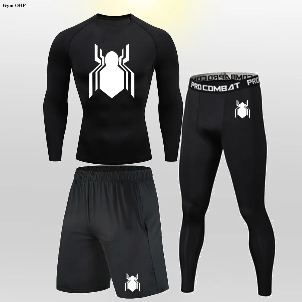 Спортивный костюм мужские комплекты для бега дышащие трико спортивная одежда