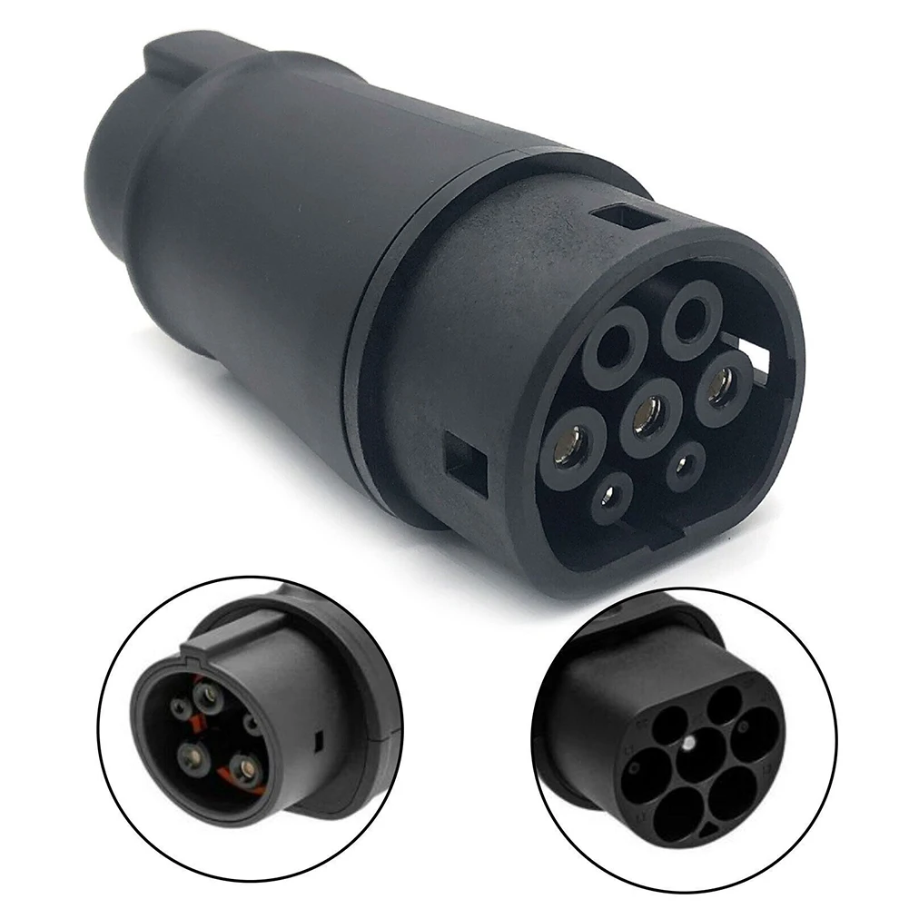

EV Adapter Type 1 To Type 2 32A SAE J1772 Adapter For Type 2 Electric 32A New Energy Vehicle American Standard To European Stand