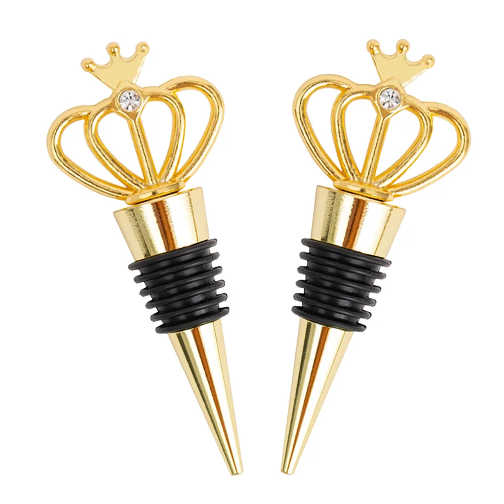 

Crown Stopper Champagne Bottle Stoppers Wedding Party Gift Plug Sealing Shape Alloy