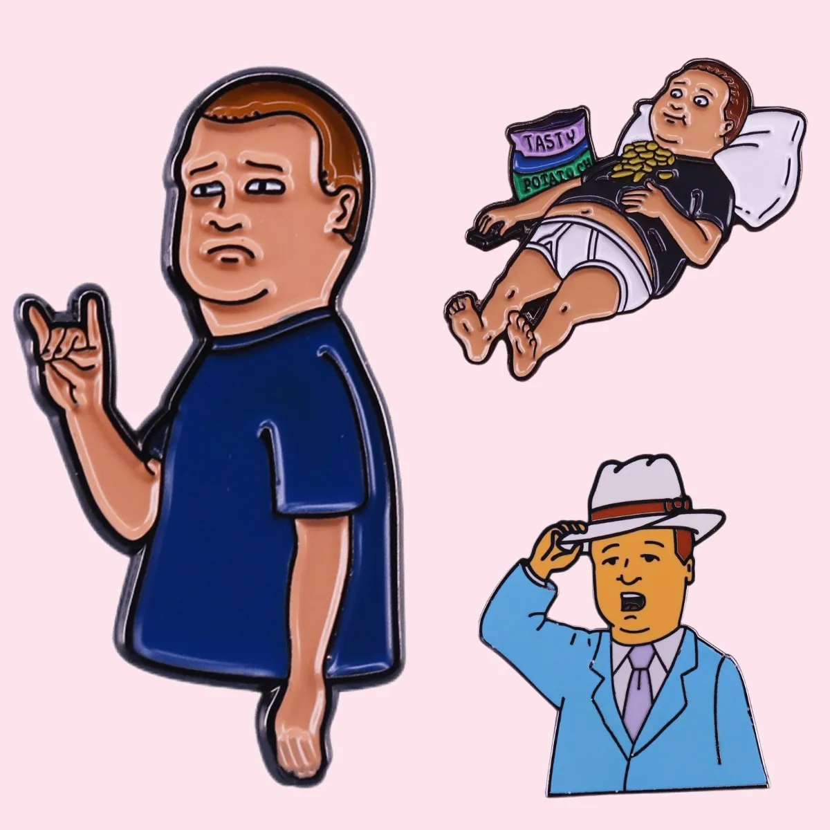 Лучшее качество Забавный Бобби значок холм Сиком эмалированные джентльмены