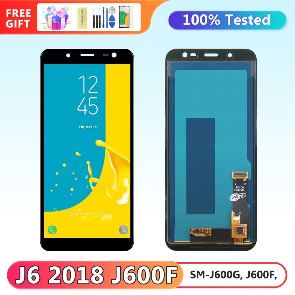Экран tft для Samsung Galaxy J6 2018 J600, ЖК-дисплей, цифровой сенсорный экран для Samsung J600 J600G J600F, замена