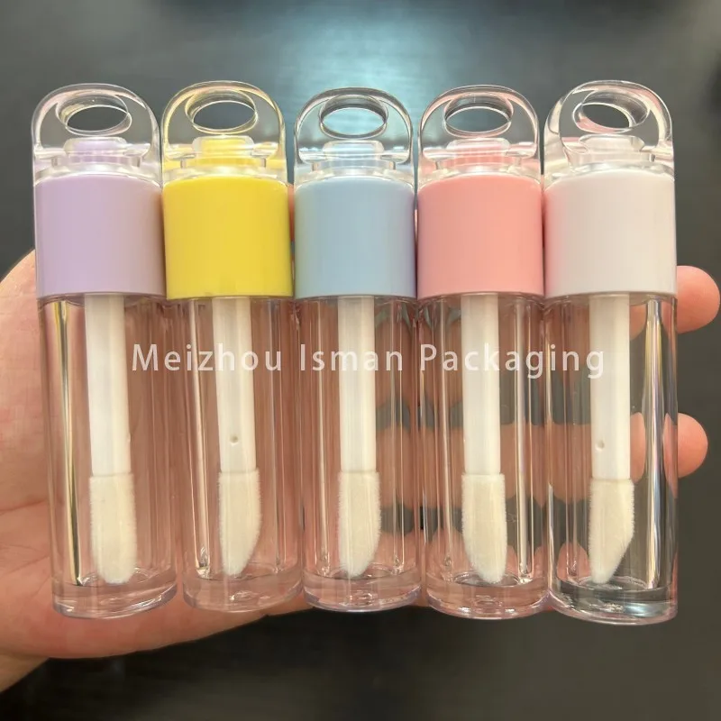 50 шт. пустая прозрачная палочка ярких цветов Big Doe Foot детские тюбики для блеска губ
