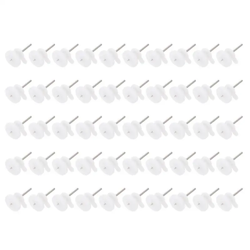 

Мини белые стальные настенные гвозди из АБС-пластика 50 шт.