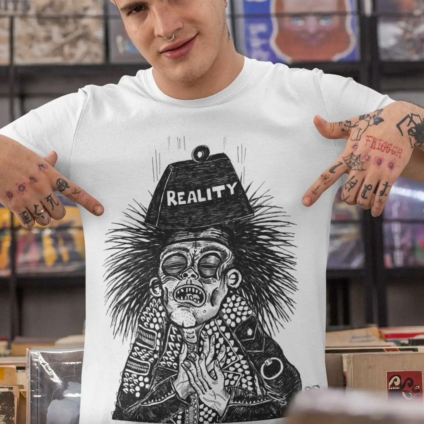 Футболка Когда реальность хиты Stenchcore 80's Punk Crust