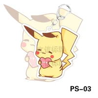 pokemon hot anime pikachu acrylic keychain ornaments accessories bags keyring ornaments children%e2%80%99s gifts birthday gifts