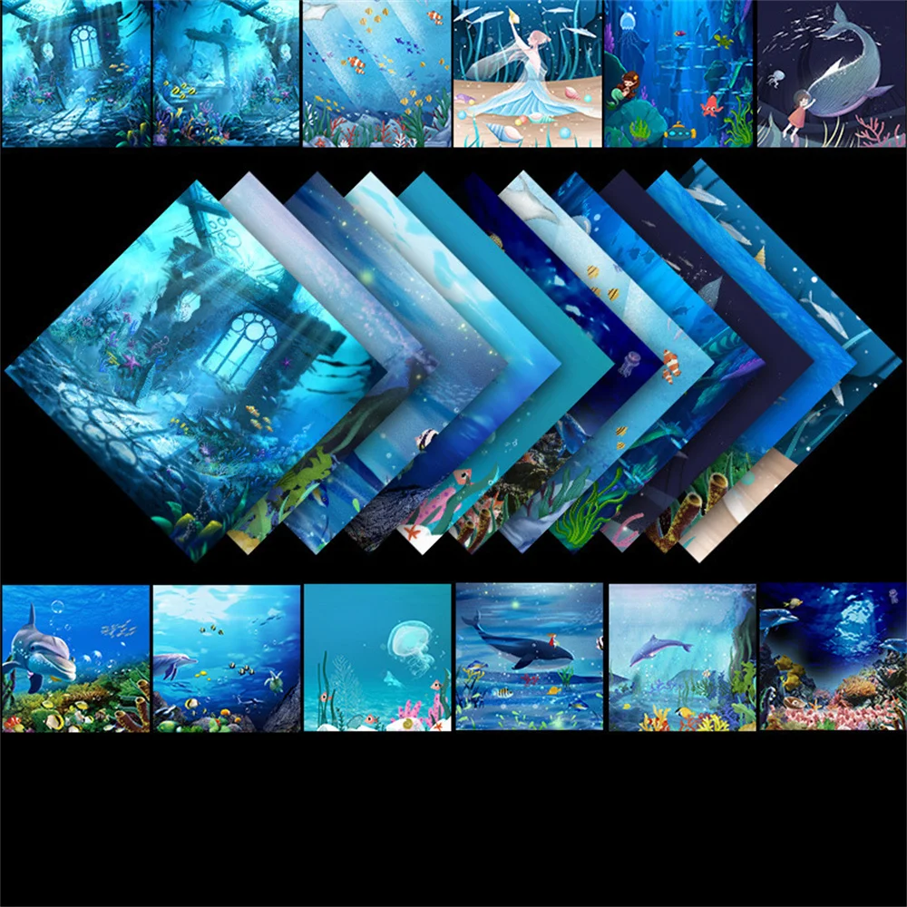 

50 sheets Kawaii Starry Sky Pattern Double-sided Square DIY Handmade Folding Craft Paper Production Materials Colored Paper Kid