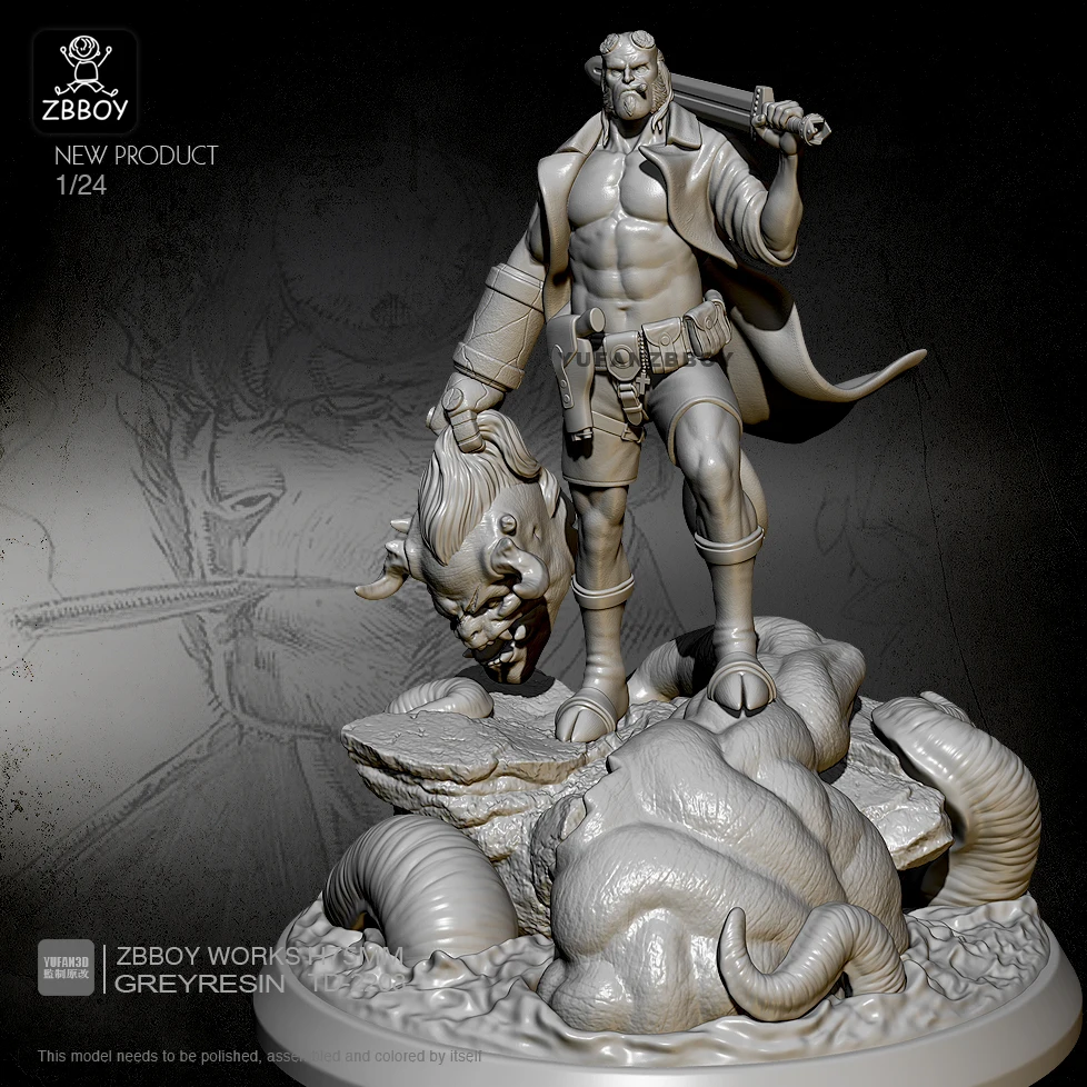 

1/24 Resin model kits figure colorless and self-assembled TD-2208