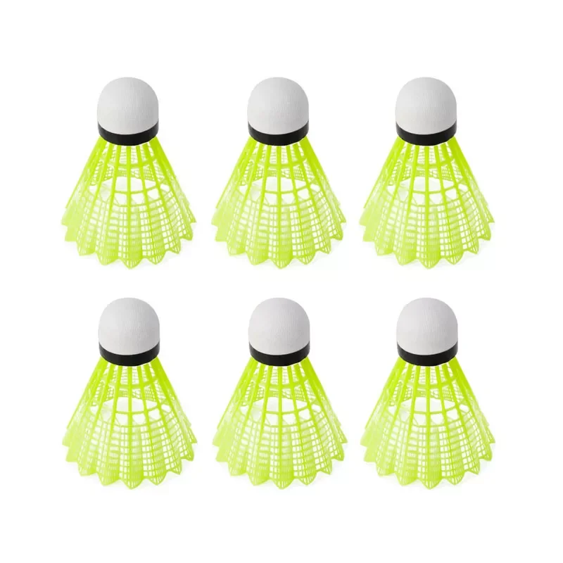 

Train Gym Fitness Yellow Nylon Shuttlecocks Badminton Ball Sport Durable