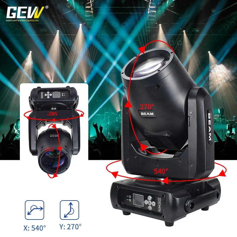 GEVV сценические светильники DMX Small Mini 230 Вт Sharpy 7r луч движущийся головной