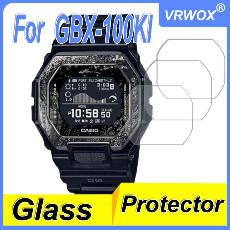 

3Pcs Tempered Glass For Casio GBX-100KI GMW-B5000TCM GX-56BB GBX-100 DW-5600REC GMW-B5000CS Watch Full Coverage Screen Protector