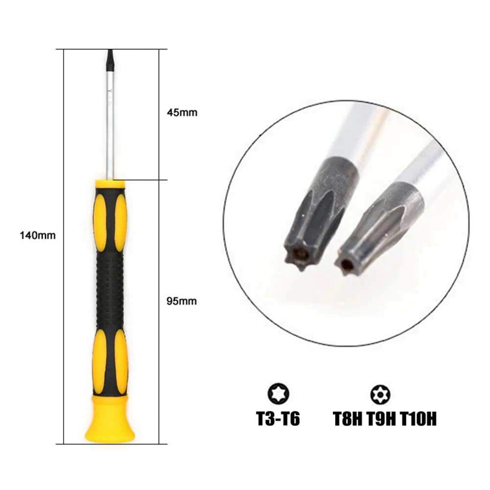 7 шт./компл. набор отверток T3-Torx мини-шестигранная отвертка ручка игровой консоли