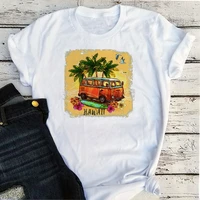 hawaii beach tshirt women fashion clothing summer classic holiday hawaii graphic tee vintage streetwear tee