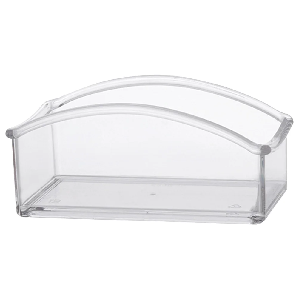 

Tea Organizer Bag Box Clear Holder Sugar Acrylic Coffee Storage Transparent Packets Packetbags Office Containerhome Candycase