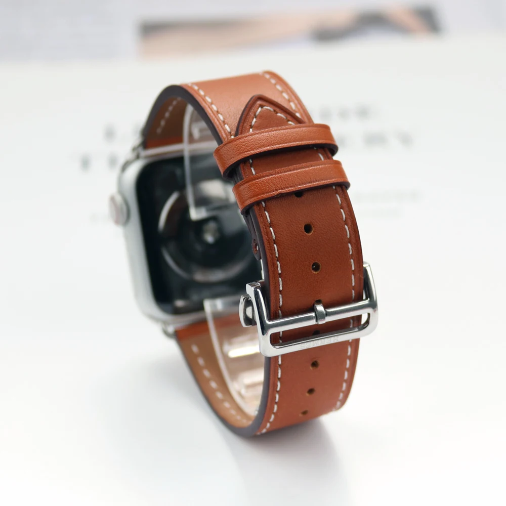 Bracelet for Apple Watch Ultra Band 8 7 6 5 4 3 SE Genuine Leather Correa Apple Watch Strap 49 45 41 44 40 42 38 for iWatch Blet