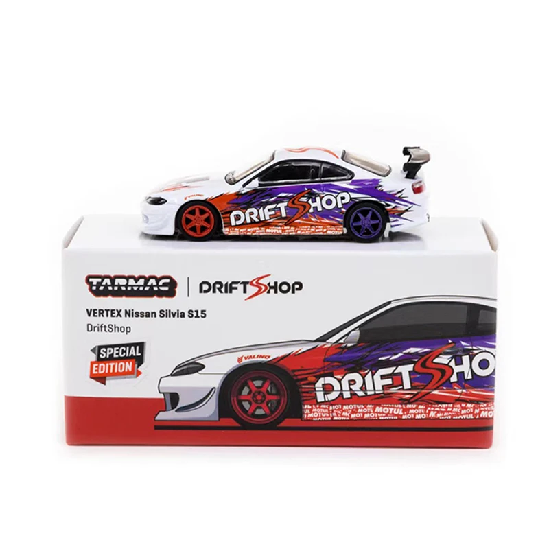 

Tarmac работает 1:64 модель автомобиля VERTEX Silvia S15 сплав спортивный автомобиль Ограниченная Коллекция