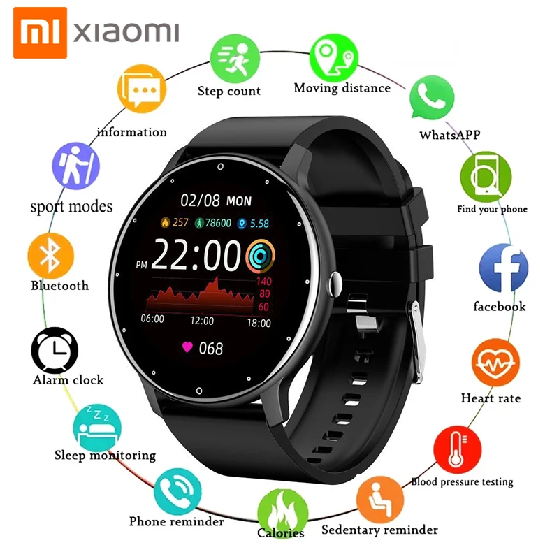 

XIAOMI ZL02D Smart Watch Men Lady Sport Fitness Smartwatch Sleep Heart Rate Monitor Waterproof For IOS Android Bluetooth Phone