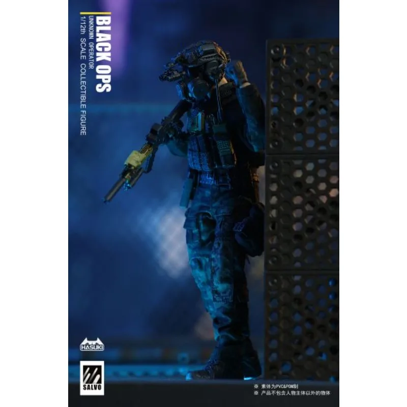 Прямая доставка на складе HASUKI Original SALVO Series black ops Аниме Фигурка 1\12 Куклы Модель Игрушки Модель Подарки для мальчиков (art.: 3920cefaeff06) - 3920cefaeff06