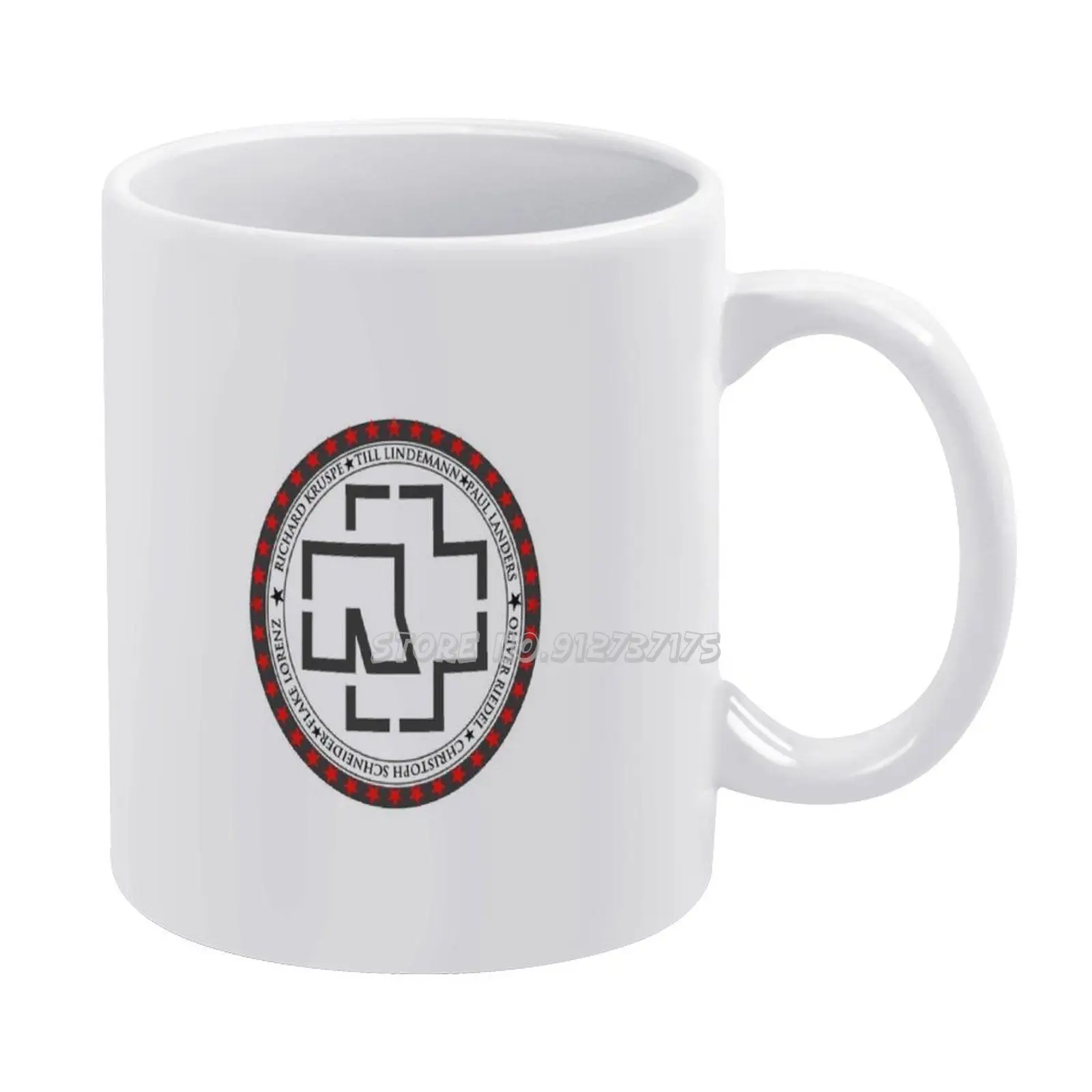 Белая круглая кружка с логотипом белая керамическая чайная чашка подарок на день